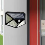 2-Pack Solar Powered 100-LED Motion Activated Outdoor Light