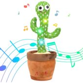 Dancing Cactus Mimicking Toy, USB-C Rechargeable